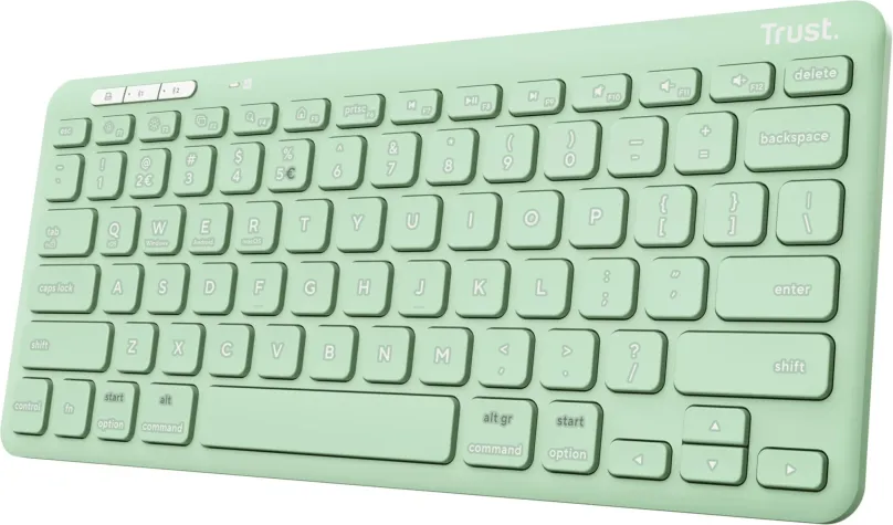 Klávesnica Trust LYRA Compact Wireless Keyboard - US, zelená