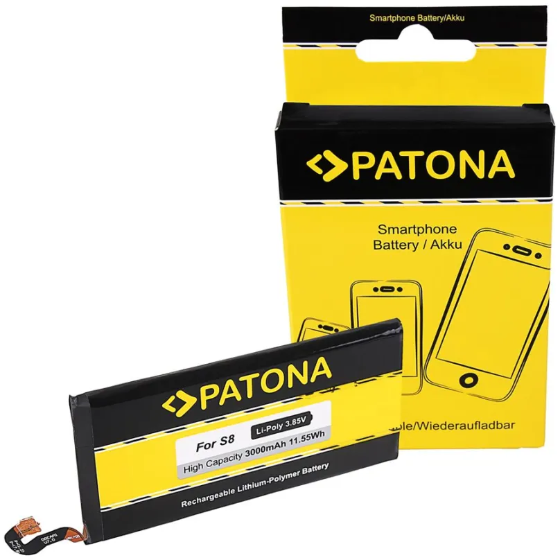 Batérie pre mobilný telefón Paton pre Samsung Galaxy S8 3000mAh 3,85V Li-Pol