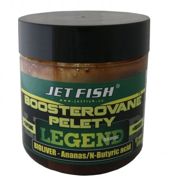 Jet Fish Boosterované pelety Legend Bioliver + Ananás/N-Butric Acid 250ml 12mm