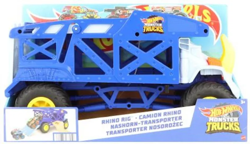 Hot Wheels Monster Trucks Nosorožčia preprava trackov, Mattel HFB13