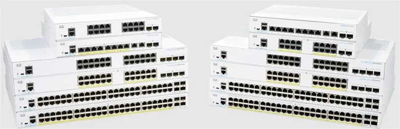 Switch CISCO CBS350 Managed 8-port 10GE, 2x10G SFP+ Shared, do čajky, 8x RJ-45, 1x USB 2.0