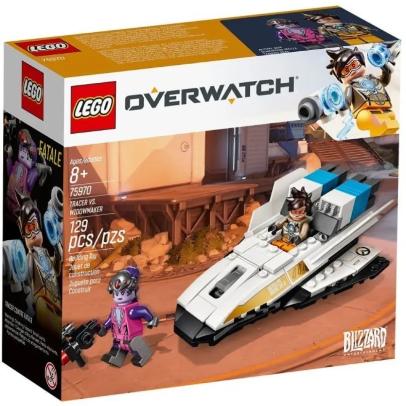 Stavebnica LEGO Overwatch 75970 Tracer vs. Widowmaker, pre chlapcov aj dievčatá, odporúčan