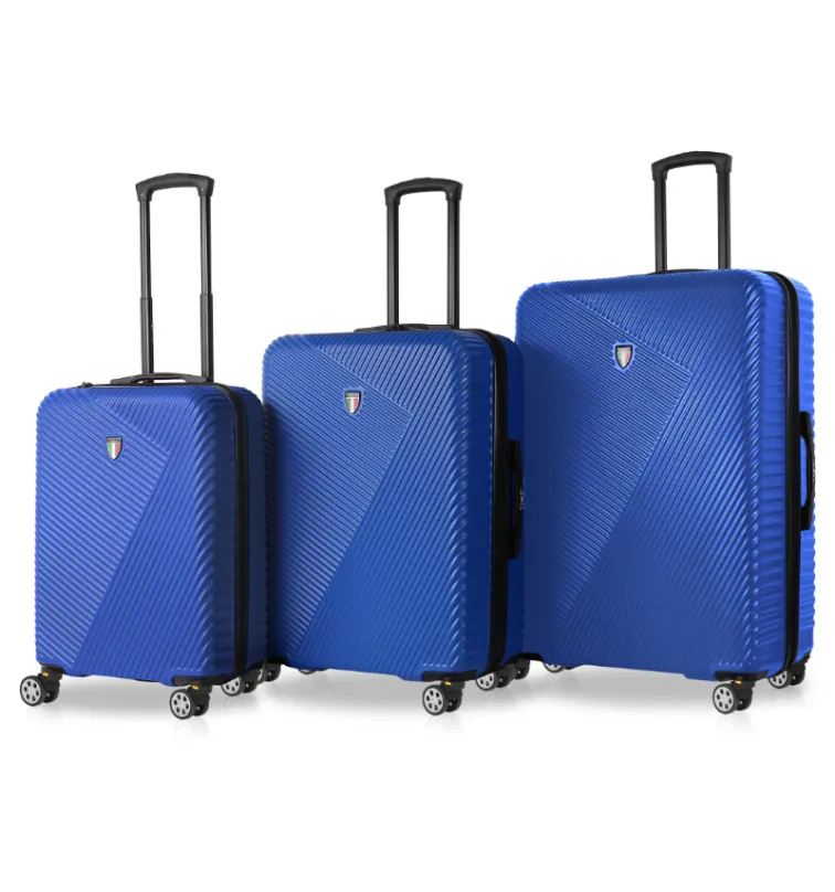 Súprava cestovných kufrov TUCCI T-0118/3 ABS - modrá