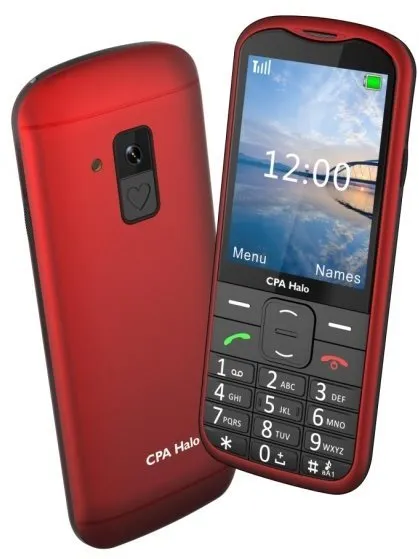 Mobilný telefón CPA Halo 18 Senior červený
