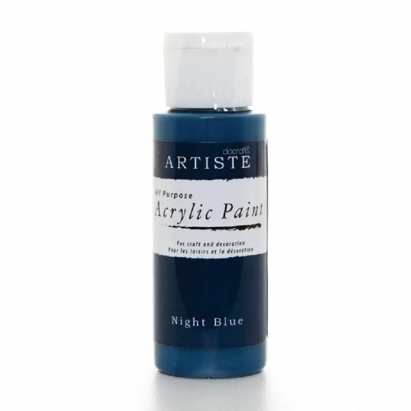 Akrylové farby na plátno Docrafts Akrylová farba DOA 763230 59 ml - Night Blue