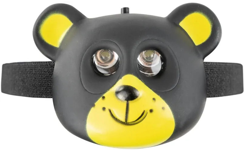 Čelovka OXE LED čelové svietidlo pre deti, čierny medveď