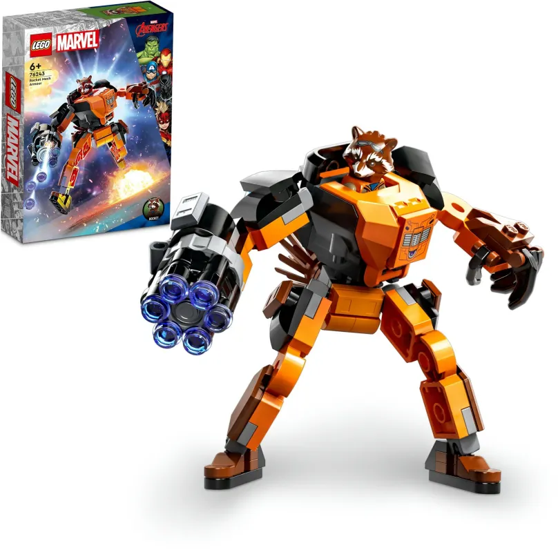 LEGO stavebnica LEGO® Marvel 76243 Rocket v robotickom brnení