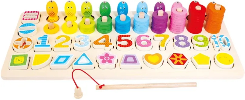 Didaktická hračka Bino Detská drevená edukatívna hra