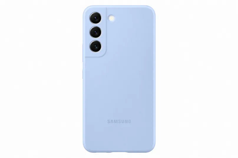 Kryt na mobil Samsung Galaxy S22 5G Silikónový zadný kryt svetlo modrý