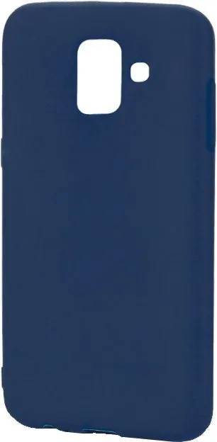 Kryt na mobil Epico Silk Matt pre Samsung Galaxy A6 (2018) , modrý
