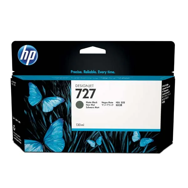 HP originálny ink B3P22A, HP 727, matný čierny, 130ml, HP DesignJet T1500, T2500, T920