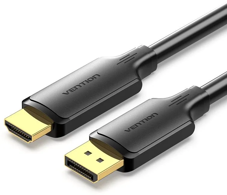 Video kábel Vention DisplayPort Malé HDMI Malé 4K HD Cable 5M Black