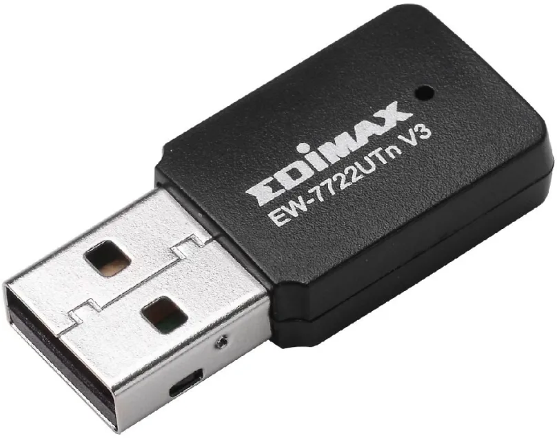 WiFi USB adaptér Edimax EW-7722UTn V3, štandard Wi-Fi 802.11b/g/n, až 300 Mbit/s, 2,4 GHz,
