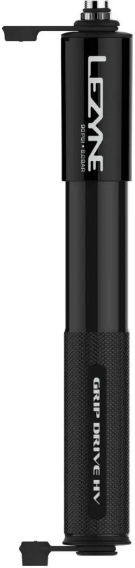 Hustilka Lezyne Grip Drive HV - M Black, ručná, pre FV/SV (galuskový) a AV (autoventilek)