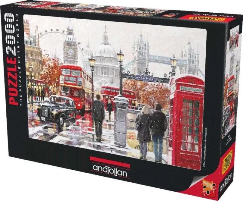 Puzzle Anatolian Puzzle Zasnežený Londýn 2000 dielikov