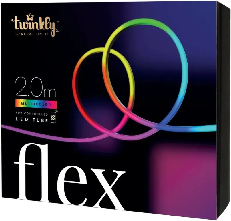 LED pásik TWINKLY FLEX ohybná trubica 200LED, 2m