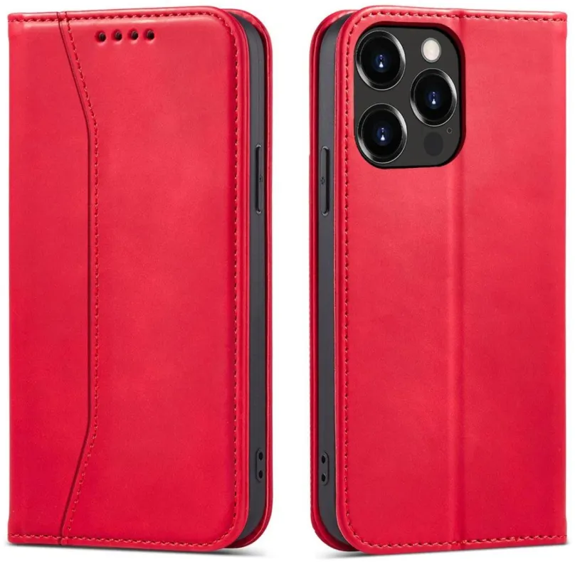Púzdro na mobil Magnet Fancy knižkové kožené púzdro na iPhone 13 Pro Max, červené