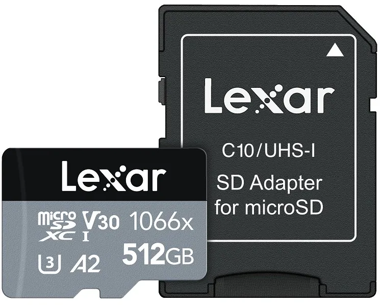 Lexar pamäťová karta 512GB High-Performance 1066x microSDXC™ UHS-I, (čítanie/zápis: 160/120MB/s) C10 A2 V30 U3