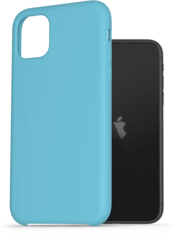 Kryt na mobil AlzaGuard Premium Liquid Silicone Case pre iPhone 11 modré