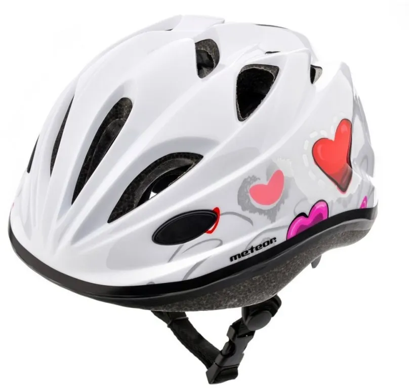 Helma na bicykel Cyklistická prilba MTR APPER, HEARTS, biela, veľ. M