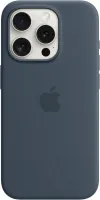 Kryt na mobil Apple iPhone 15 Pre Silikónový kryt s MagSafe búrkovo modrý
