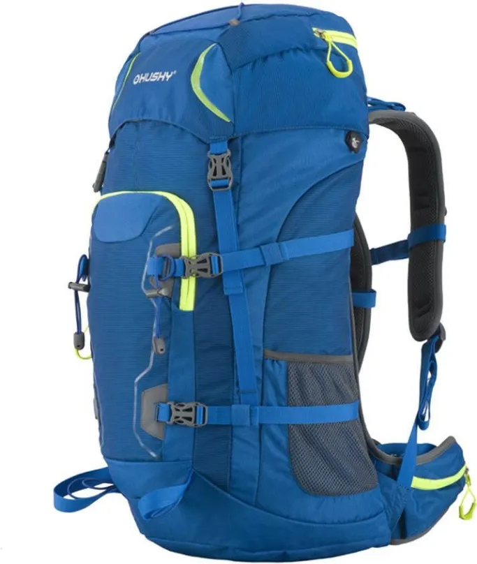 Turistický batoh Husky Sloper 45 modrý, s objemom 45 l, unisex prevedenie, rozmery 60 × 30
