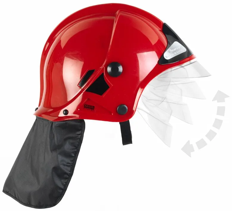 Kostým Klein Hasičská helma červená, pre deti, tému hasiči, vhodný od 3 rokov, pokrývka hl