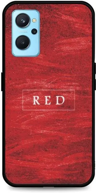 Kryt na mobil TopQ Kryt LUXURY Realme 9i pevný Red 71087, pre Realme 9i, materiál sklo a T
