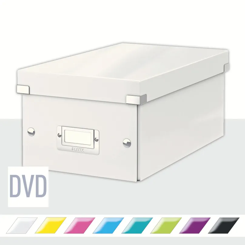 Archivačná krabica LEITZ WOW Click & Store DVD 20.6 x 14.7 x 35.2 cm, biela