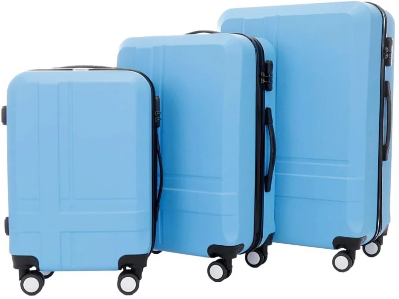 Sada kufrov Sada 3 kufrov T-class TPL-3011, M, L, XL, ABS, (modrá)