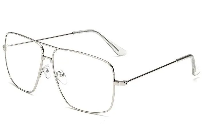 Slnečné okuliare VeyRey Okuliare s čírymi sklami hranaté Eileen strieborné