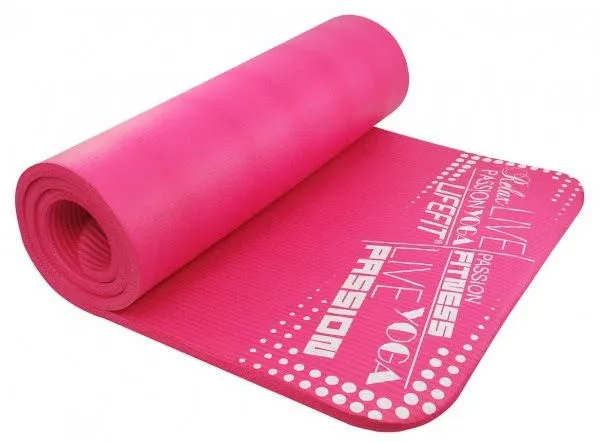 Podložka na cvičenie Lifefit Yoga Mat Exkluziv svetlo ružová