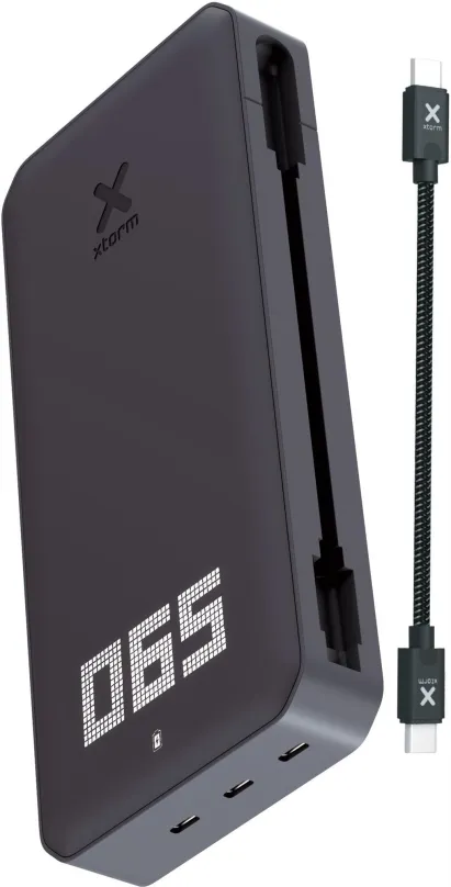 Powerbanka Xtorm 60W USB-C PD Laptop Powerbank - Titan, : 3x USB-C, LED indikácia stavu, z