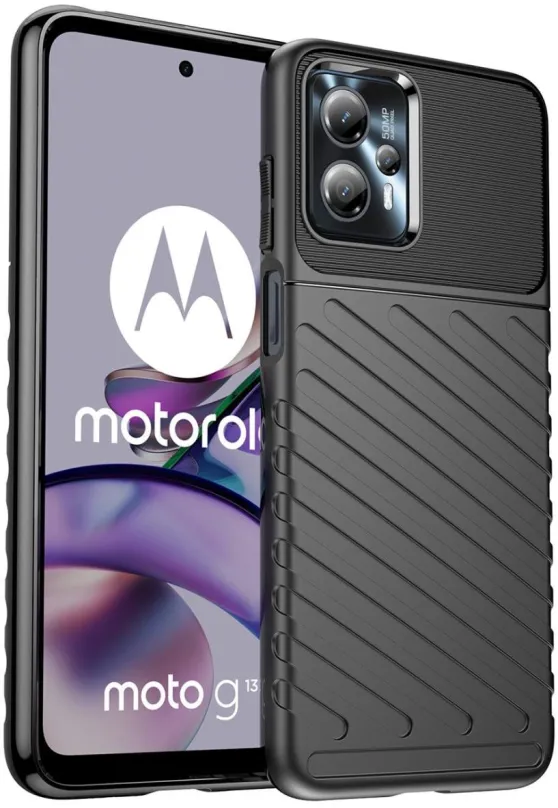 Kryt pre mobil MG Thunder kryt na Motorola Moto G13, čierny