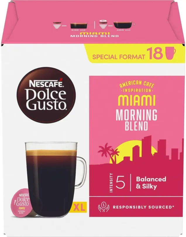 Kávové kapsule NESCAFÉ® Dolce Gusto® Grande Miami 18 ks