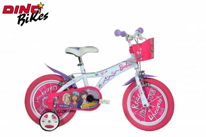 DINO Bikes - Detský bicykel 16"" 616GBAF - Barbie 2022