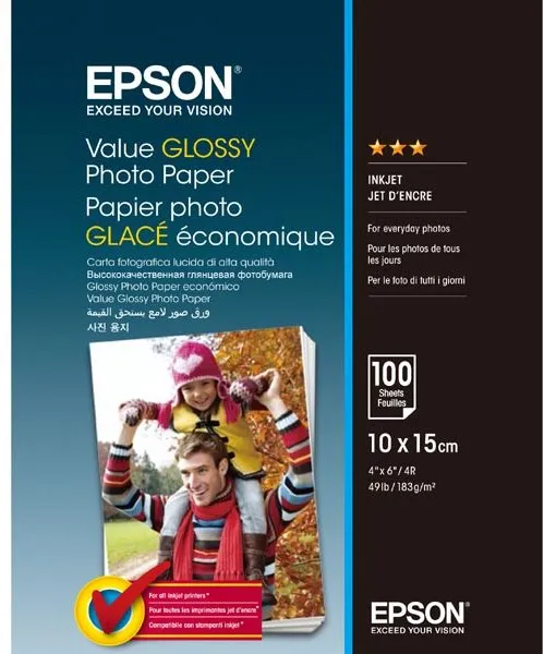 Fotopapier EPSON Value Glossy Photo Paper 10x15cm 100 listov