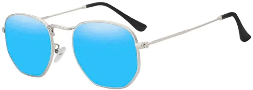 Slnečné okuliare VeyRey Slnečné okuliare polarizačné oválne Hurricane modrá sklá