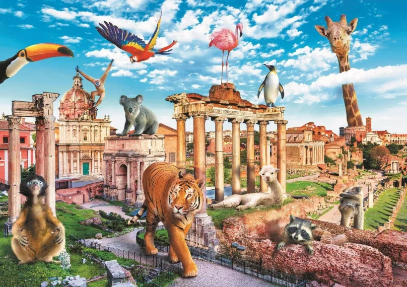 Puzzle Trefl Puzzle Legrační mestá: Divoký Rím 1000 dielikov