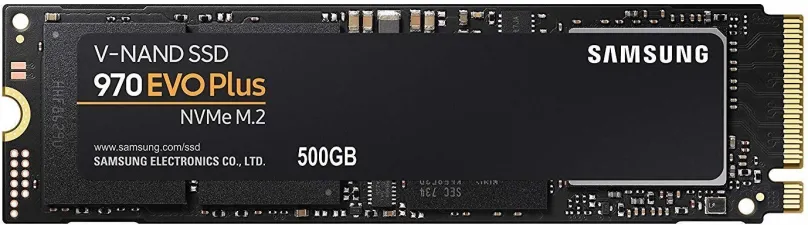 SSD disk Samsung 970 EVO PLUS 500GB, M.2 (PCIe 3.0 4x NVMe), TLC (Triple-Level Cell), rých