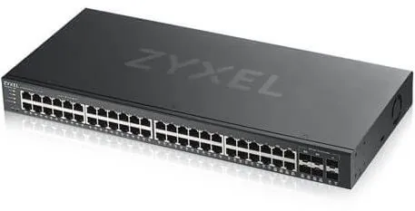 Switch Zyxel GS1920-48V2, do čajky, 48x RJ-45, 6x SFP, L2, QoS (Quality of Service), sprav