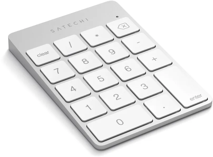Numerická klávesnica Satechi Aluminum Slim Wireless Keypad - Silver