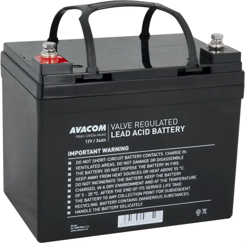 Batéria pre záložné zdroje AVACOM batéria 12V 34Ah M6 DeepCycle