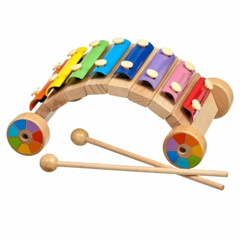 Xylofón pre deti Lucy & Leo 245 Dúhový xylofón - hudobný nástroj