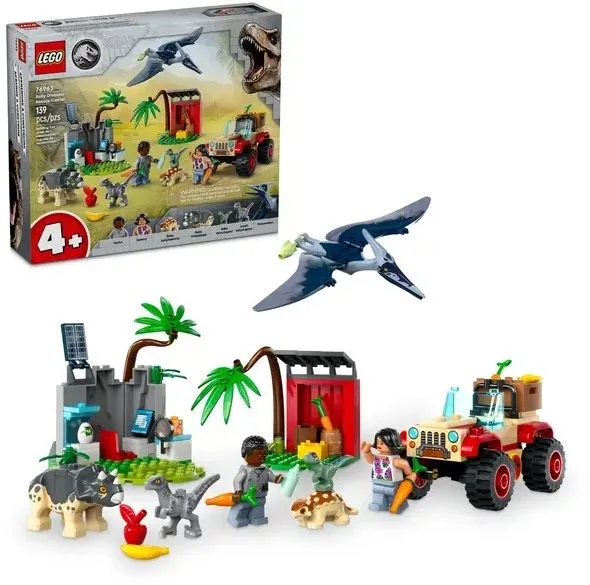 LEGO stavebnica LEGO® Jurassic World 76963 Záchranárske stredisko pre dinosaurie mláďatá