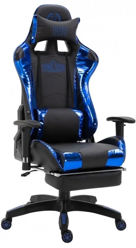 Herná stolička BHM GERMANY Turbo Lesk, čierno-modrá