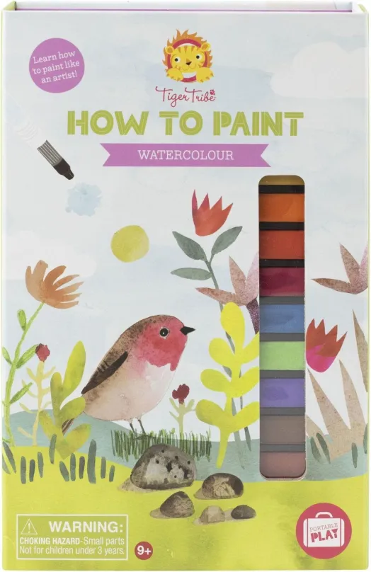 Kreatívna sada Tiger Tribe How to Paint Watercolour