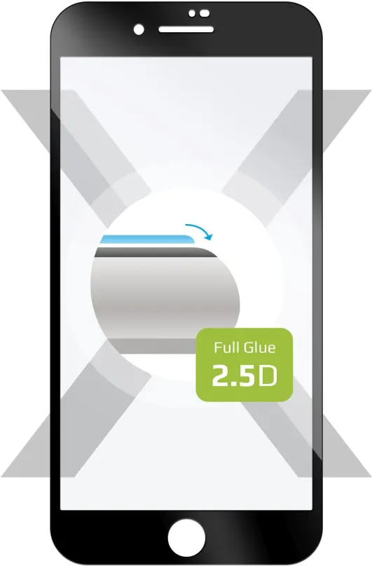 Ochranné sklo FIXED FullGlue-Cover pre Apple iPhone 7 Plus / 8 Plus čierne