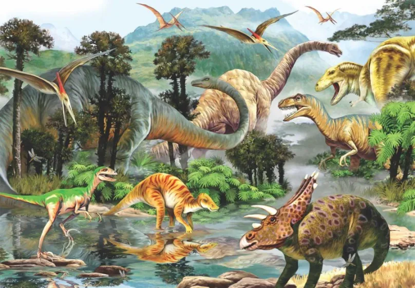 Puzzle Anatolian Puzzle Svet pravekých dinosaurov 260 dielikov