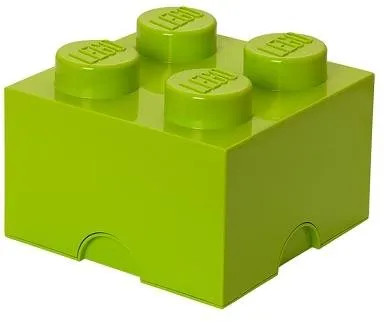 Úložný box LEGO Úložný box 4 250 x 250 x 180 mm - limetkovo zelený